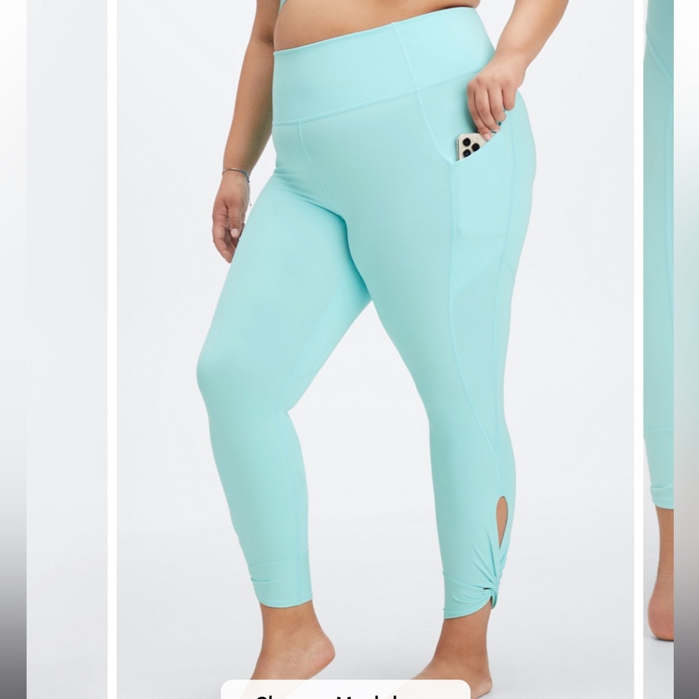 Fabletics Yitty Plus Size Oasis PureLuxe High-Waisted Twist 7/8 Legging 4X